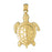 14k Yellow Gold Turtle Charm