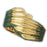 14k Yellow Gold Fashionable Pattern Dome Ring