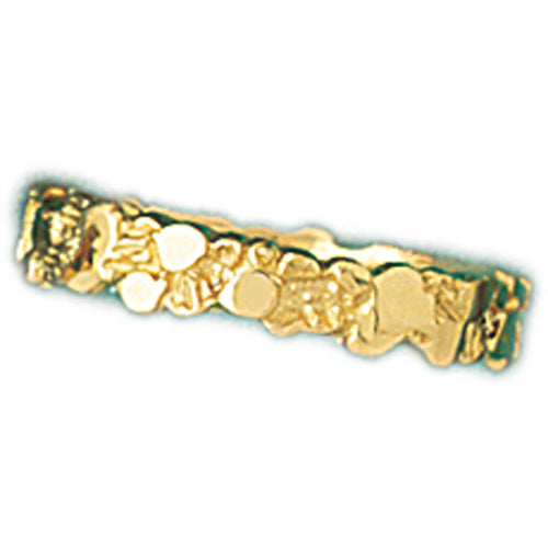14k Yellow Gold Nugget Ring