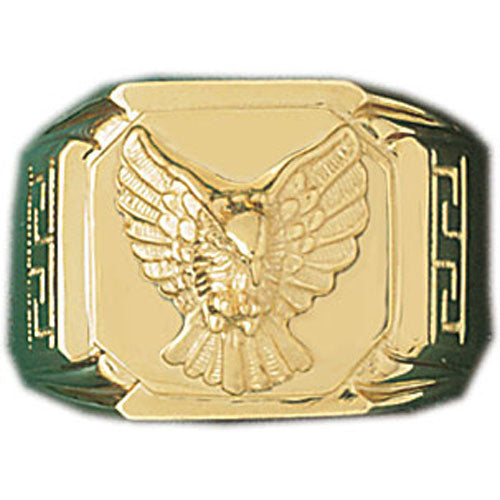 14k Yellow Gold Eagle Ring
