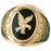 14k Yellow Gold Eagle Onyx Ring