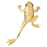 14k Yellow Gold Frog Charm