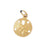 14k Yellow Gold Sand Dollar Charm