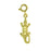 14k Yellow Gold Crocodile Charm