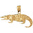 14k Yellow Gold Aligator Charm