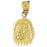 14k Yellow Gold Lion Head Charm