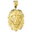 14k Yellow Gold Lion Head Charm