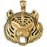 14k Yellow Gold Tiger Head Charm