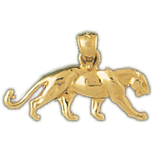 14k Yellow Gold Panther Charm