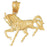 14k Yellow Gold Horse Charm