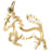 14k Yellow Gold Horse Charm