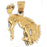 14k Yellow Gold Rodeo Horse Charm