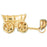 14k Yellow Gold Carriage Charm