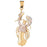 14k Gold Two Tone Lobster Charm