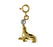 14k Gold Two Tone Seal with Ball Charm