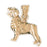 14k Yellow Gold Labrador Dog Charm