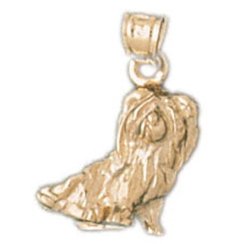 14k Yellow Gold Yorkshire Terrier Dog  Charm