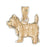 14k Yellow Gold Dog Charm