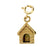 14k Yellow Gold 3-D Dog House Charm