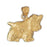 14k Yellow Gold Cockerspaniel Dog Charm