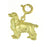 14k Yellow Gold Cockerspaniel Dog Charm