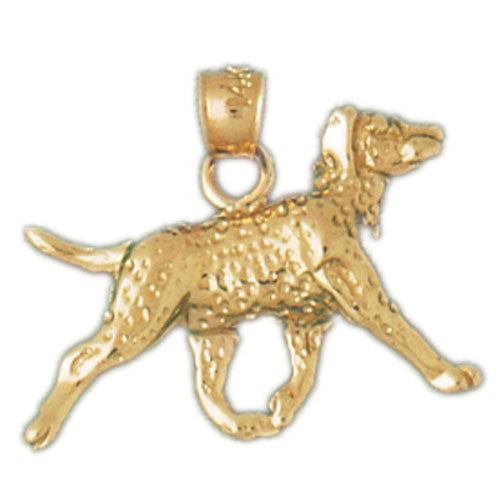 14k Yellow Gold Labrador Dog Charm