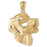 14k Yellow Gold Dog Charm