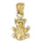 14k Yellow Gold 3-D Teddy Bear Charm
