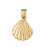 14k Yellow Gold Shell Charm