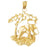 14k Yellow Gold Elephant Charm