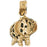 14k Yellow Gold Elephant Charm