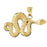14k Yellow Gold Boa Constrictor Snake Charm