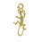 14k Yellow Gold Lizard Charm