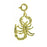 14k Yellow Gold Scorpion Charm