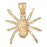 14k Yellow Gold Spider Charm