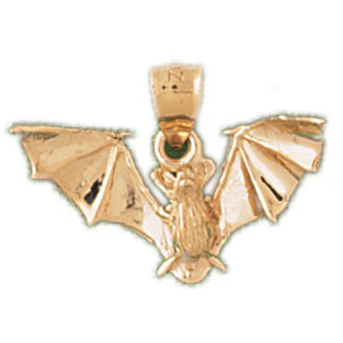 14k Yellow Gold Bat  Charm