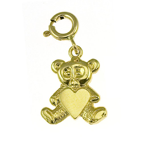 14k Yellow Gold Teddy Bear Charm