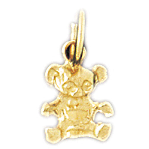 14k Yellow Gold Teddy Bear Charm