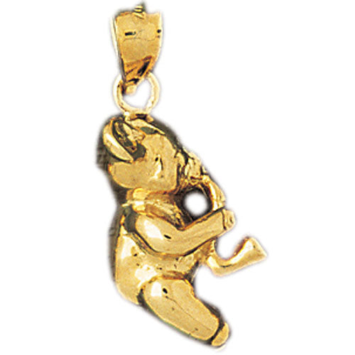 14k Yellow Gold Teddy Bear Charm