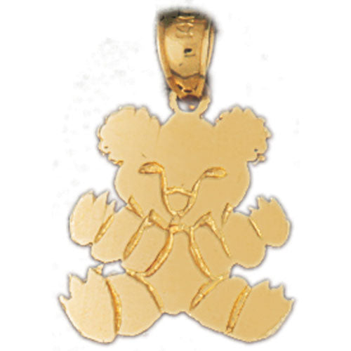 14k Yellow Gold Teddy Bear Charm