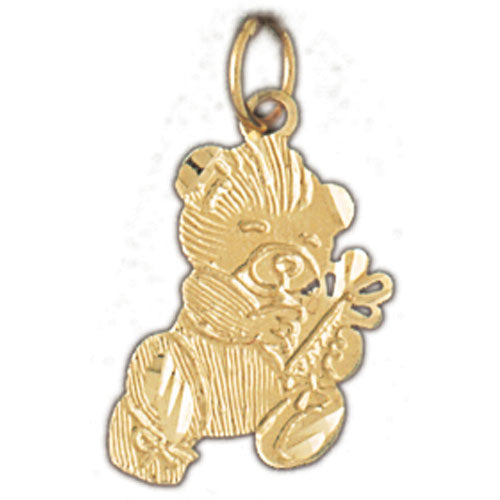 14k Yellow Gold Teddy Bear Charm