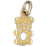 14k Yellow Gold Teddy Bear Charm