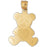 14k Yellow Gold Teddy Bear Charm