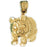 14k Yellow Gold Panda Bear Charm