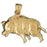 14k Yellow Gold Boar Charm