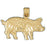 14k Yellow Gold Pig Charm