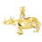 14k Yellow Gold Rhinosaurus Charm