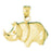 14k Yellow Gold Hippopotamus Charm