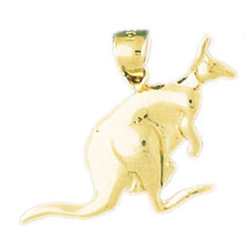 14k Yellow Gold Kangaroo Charm