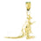 14k Yellow Gold Kangaroo Charm